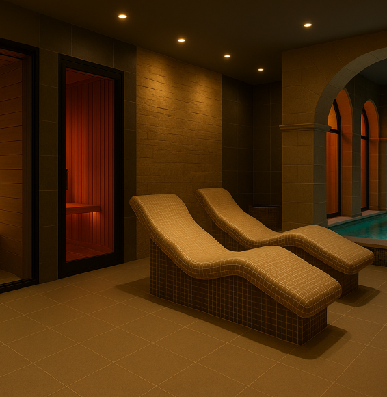 Isıtmalı Taş Yataklar Ve Oturma Grupları-spa